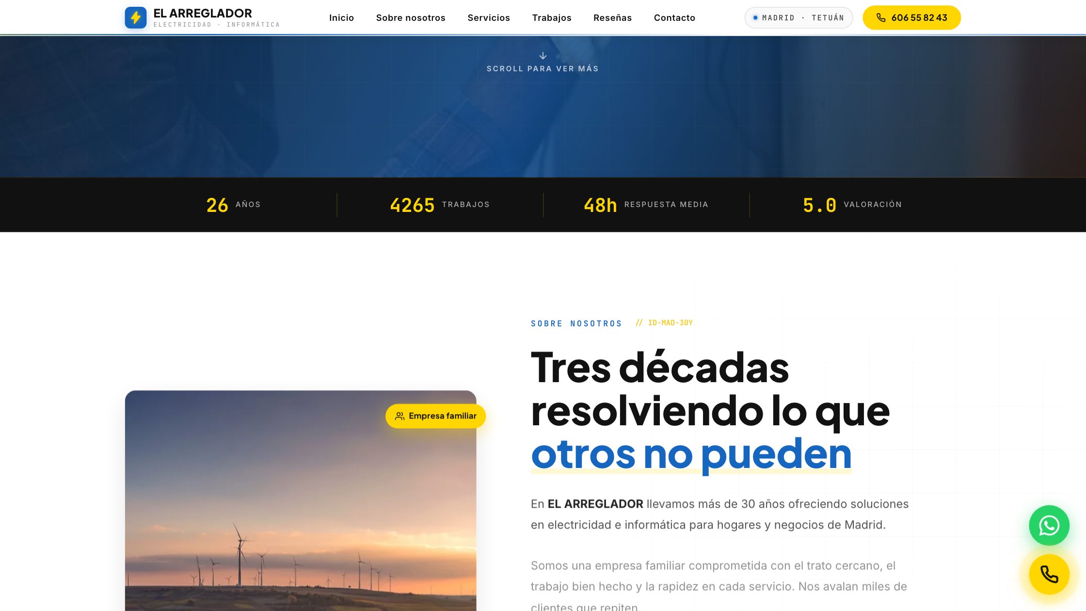 El Arreglador — vista del proyecto