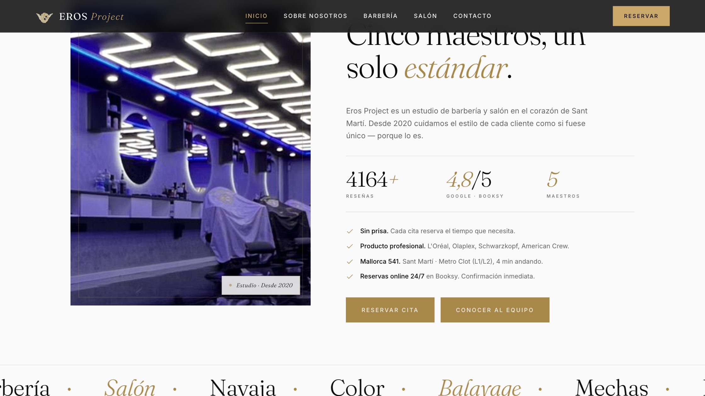 Eros Project — vista del proyecto