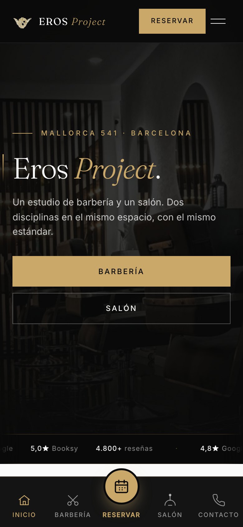 Eros Project en móvil