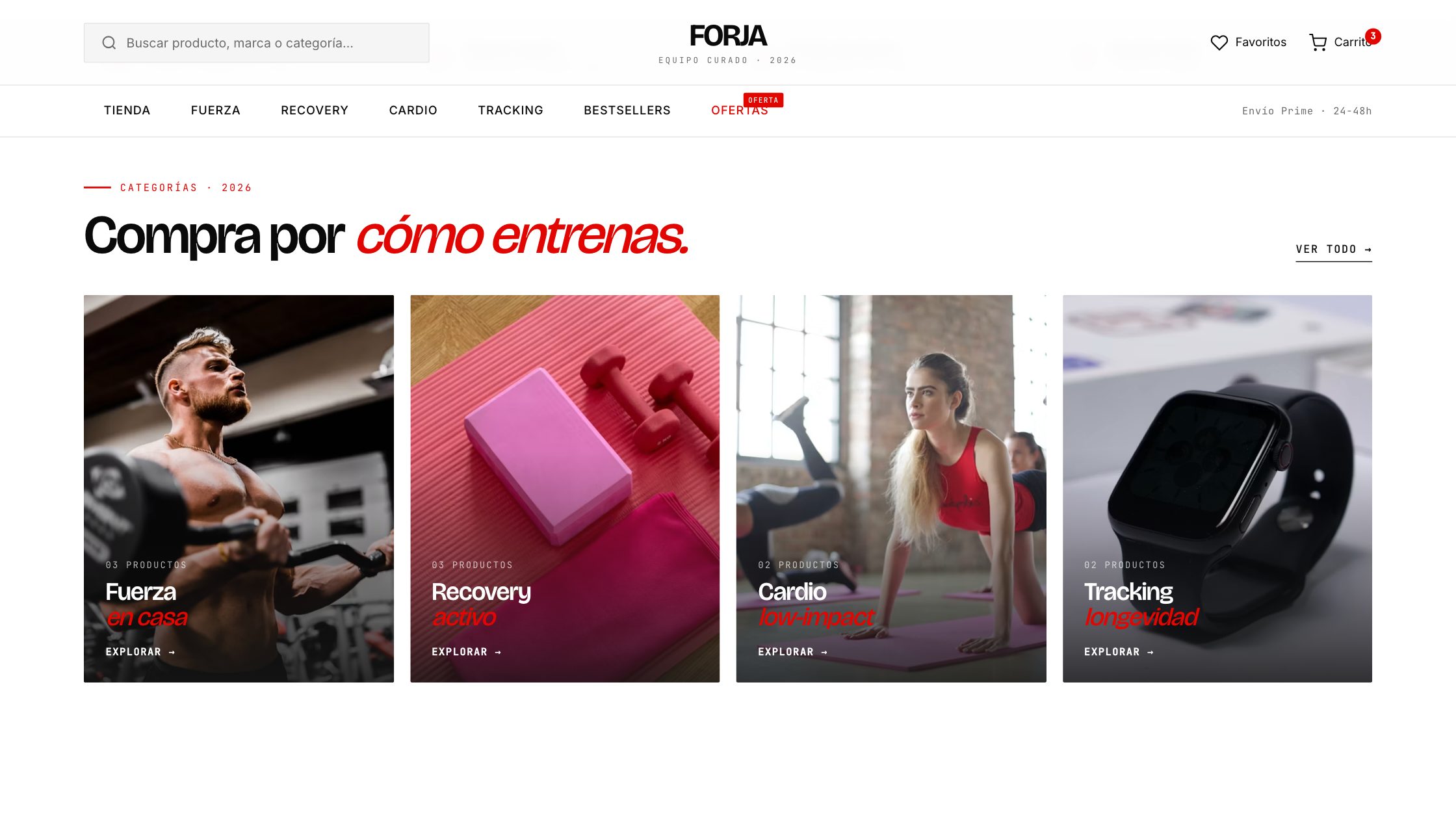 FORJA Fitness — vista del proyecto