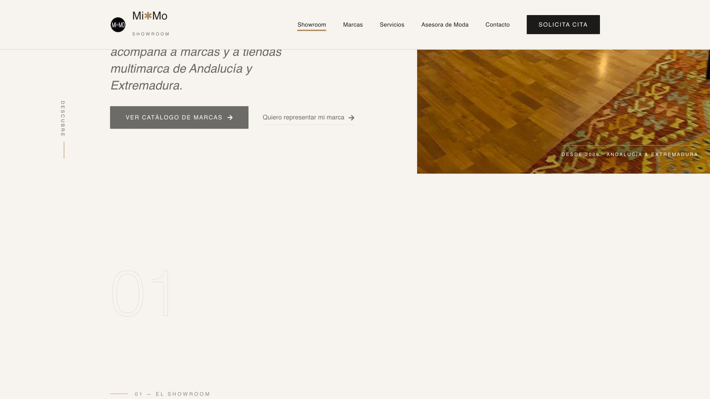 Mi*Mo Showroom — vista del proyecto