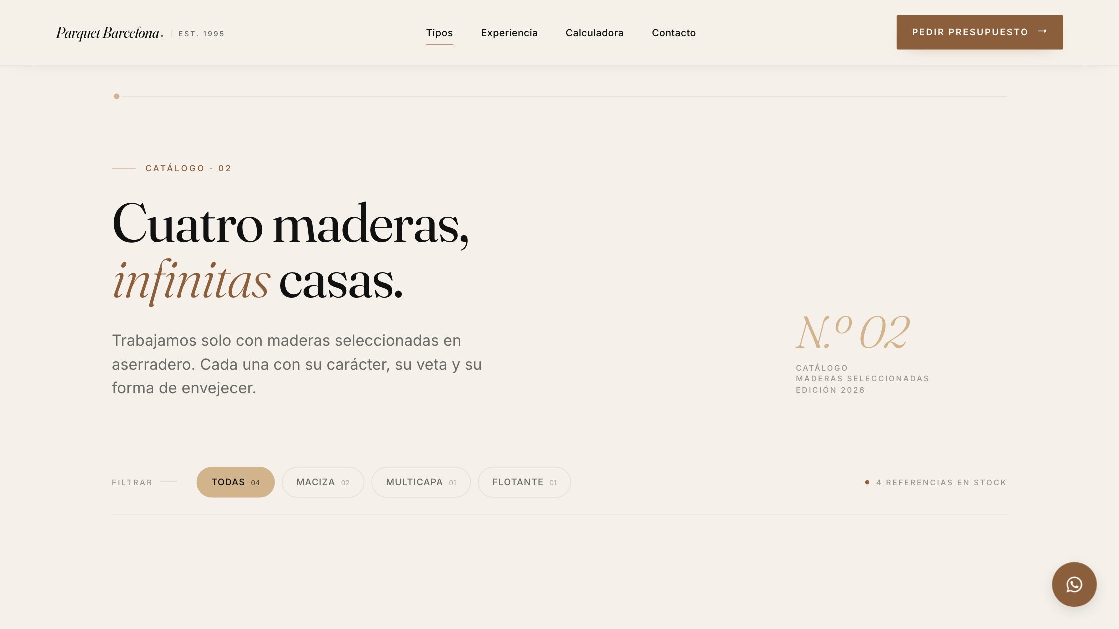 Parquet Barcelona — vista del proyecto