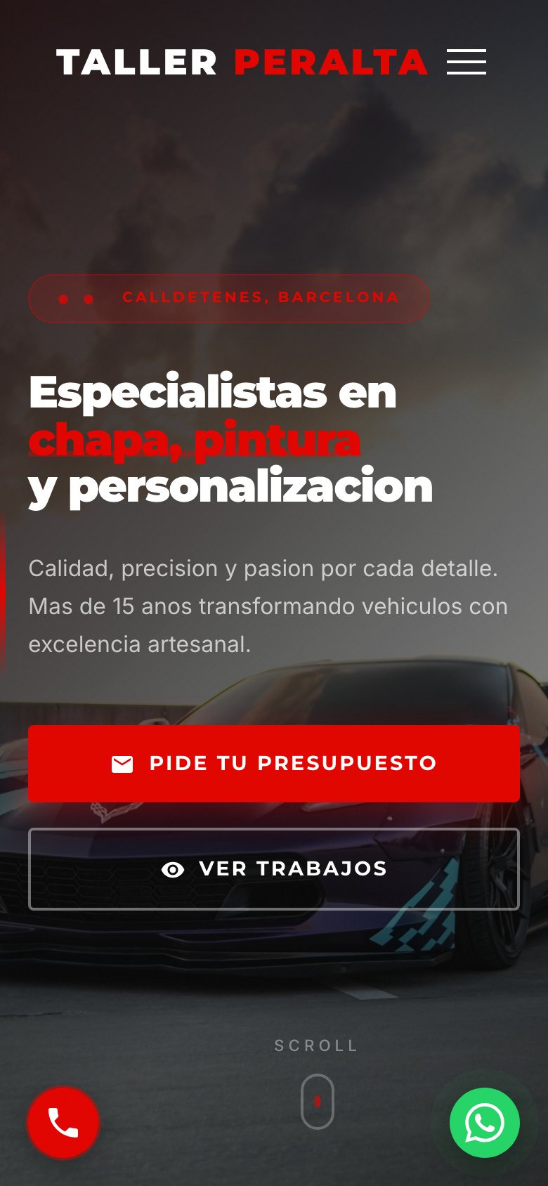 Taller Peralta en móvil