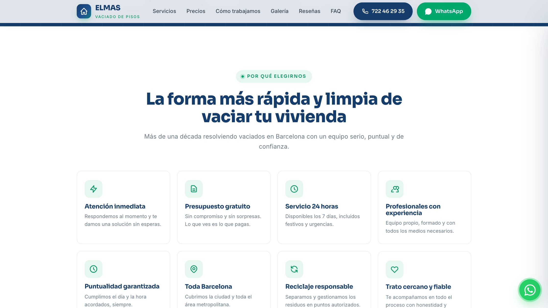 Vaciado de Pisos ELMAS — vista del proyecto