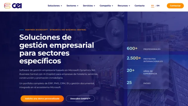 Portada de la web de CEI Europe