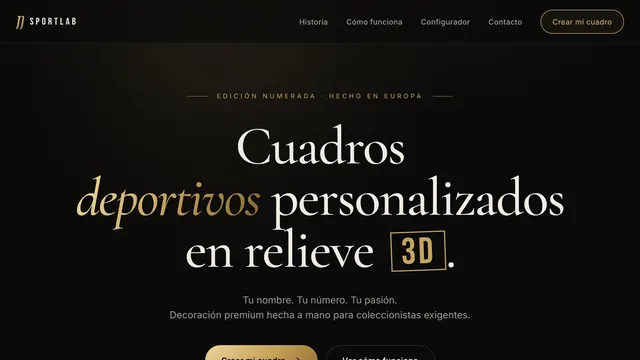 Portada de la web de JJ Sportlab