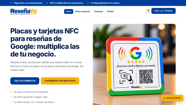 Portada de la web de Reseña Ya