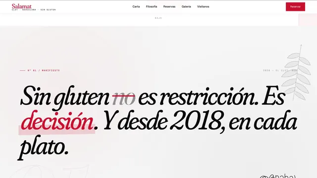 Portada de la web de Salamat Clot