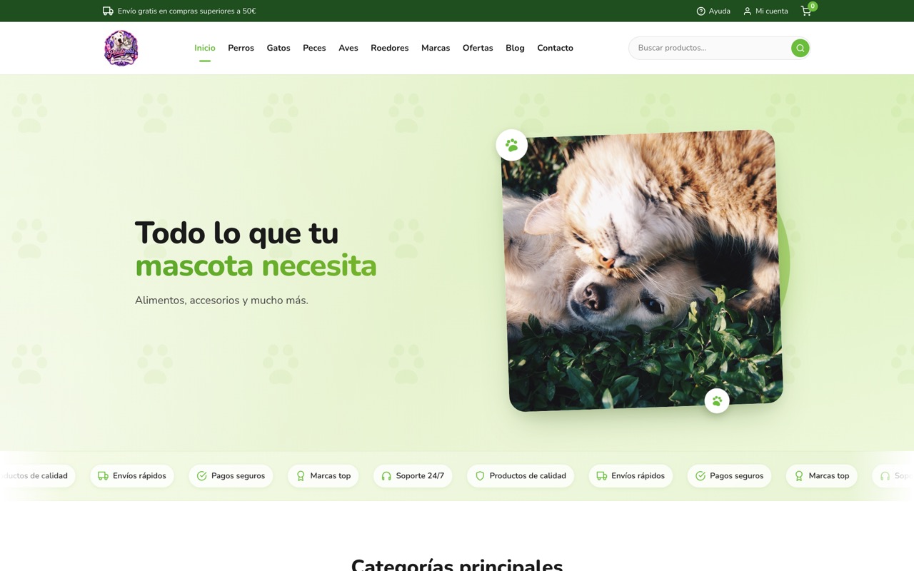Web de Peludópolis diseñada por WebsBarcelona