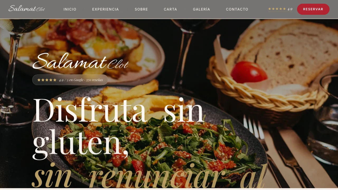 Web de Salamat Clot diseñada por WebsBarcelona