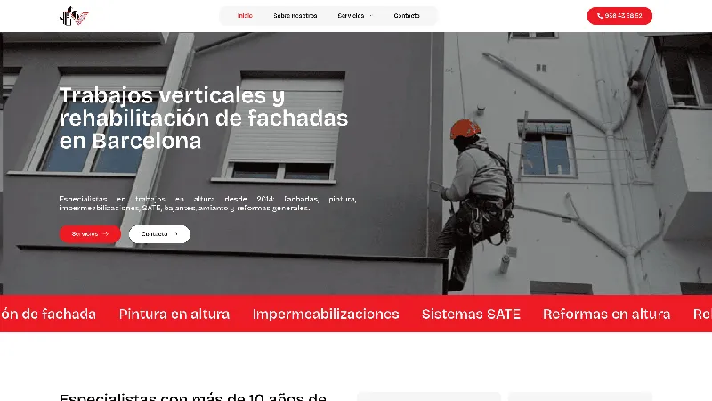 Web de Verticales.net, cliente con mantenimiento y hosting gestionado por WebsBarcelona