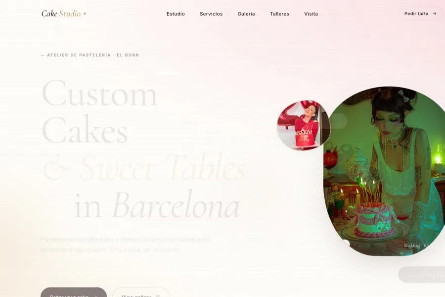 Web Cake Studio — pastelería