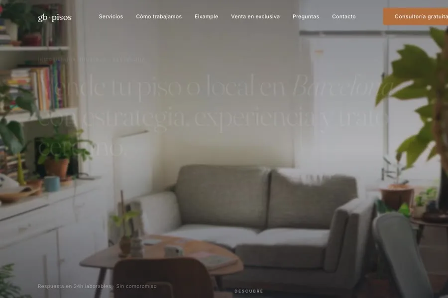 Web GB Pisos — inmobiliaria