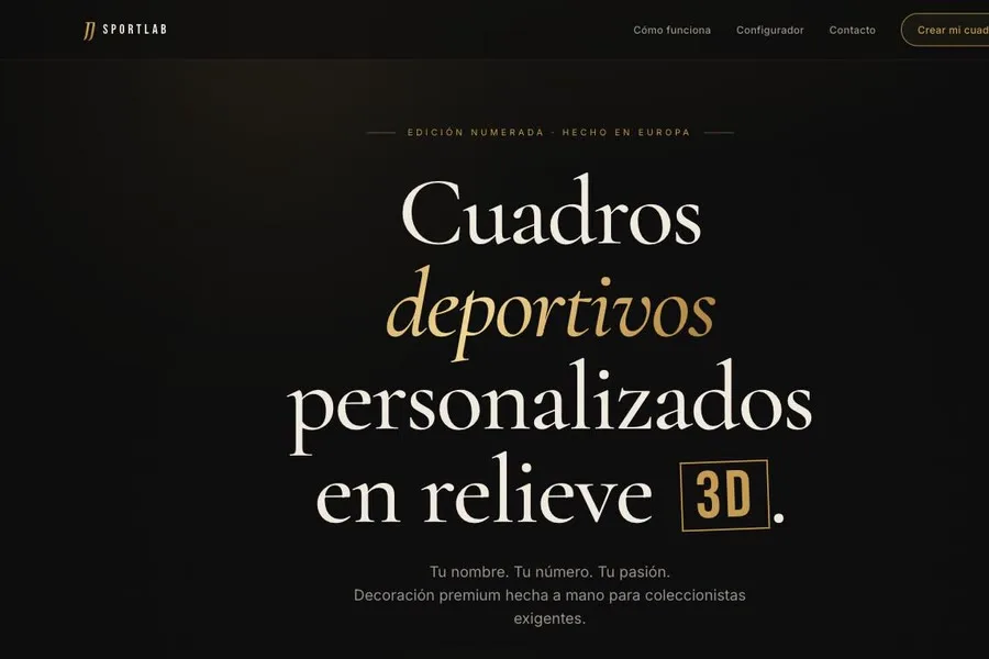 Web JJ Sportlab — configurador deportivo