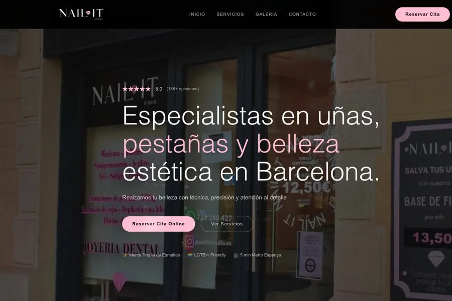 Web Nail It Studio — estética