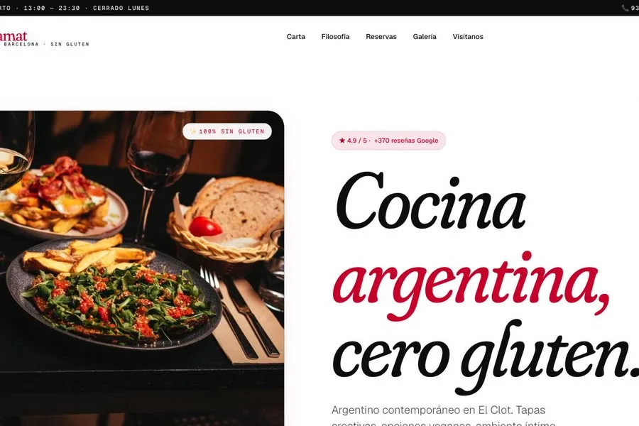 Web Salamat Clot — restaurante